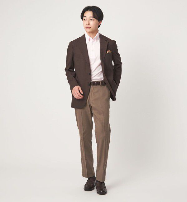 UNITED ARROWS green label relaxing「A+ COOL ロイヤルオックス スタンダード アジャスター NP スラックス -ウォッシャブル・接触冷感・吸水速乾」|スラックス|
