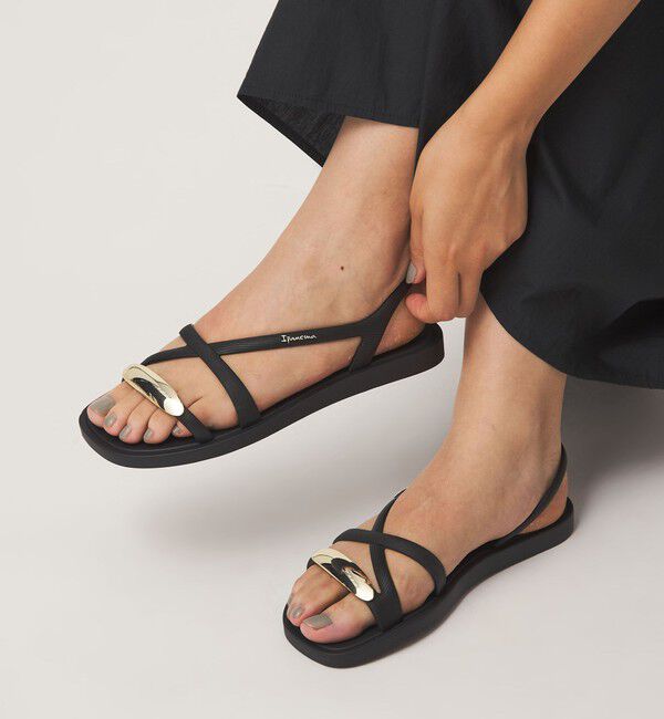 UNITED ARROWS green label relaxing「＜Ipanema＞GO CHIC サンダル」|サンダル|BLACK