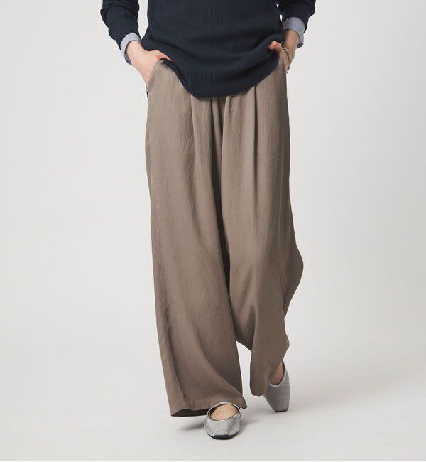 UNITED ARROWS green label relaxing「【WEB限定】＜at ease＞ドロスト ワイド パンツ」|その他|