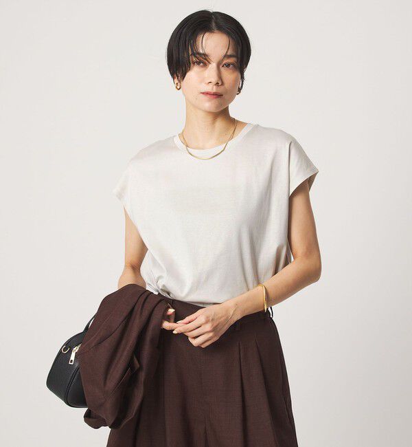 UNITED ARROWS green label relaxing「フォルム Tシャツ 汗染み防止」|Tシャツ・カットソー|LT.GRAY
