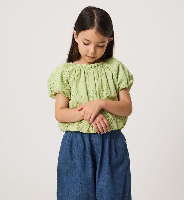 UNITED ARROWS green label relaxing「デザイン レース ブラウス / キッズ 100cm-130cm」|シャツ・ブラウス|