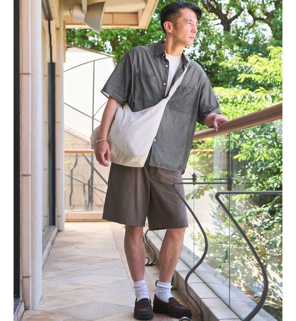 UNITED ARROWS green label relaxing「2.25オンス デニム レギュラーカラー 半袖 シャツ」|シャツ・ブラウス|