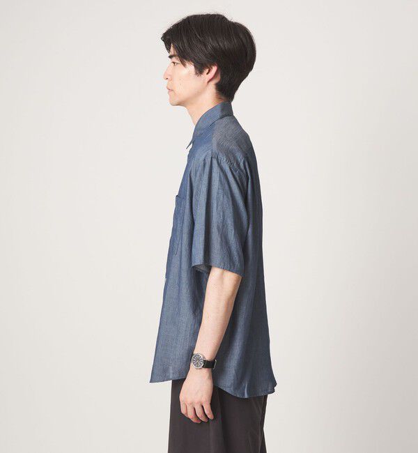 UNITED ARROWS green label relaxing「2.25オンス デニム レギュラーカラー 半袖 シャツ」|シャツ・ブラウス|