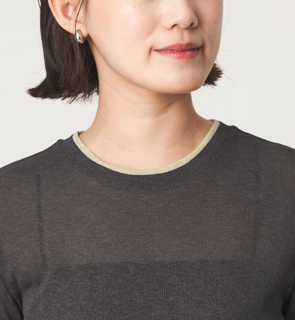 UNITED ARROWS green label relaxing「シアー メランジ Tシャツ」|Tシャツ・カットソー|