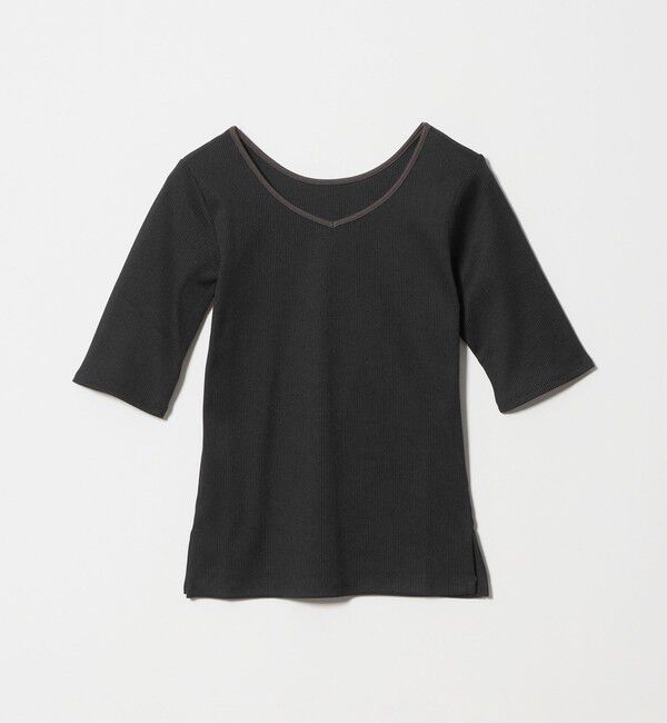 UNITED ARROWS green label relaxing「ブライトリブ 2WAY 5分袖 プルオーバー カットソー」|Tシャツ・カットソー|