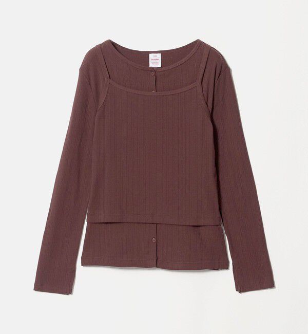 UNITED ARROWS green label relaxing「【別注】＜Healthknit＞レイヤード プルオーバーカットソー」|Tシャツ・カットソー|