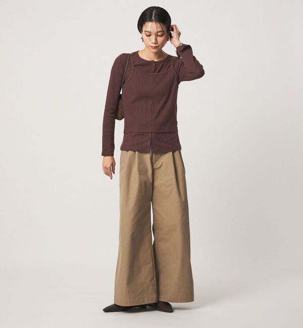 UNITED ARROWS green label relaxing「【別注】＜Healthknit＞レイヤード プルオーバーカットソー」|Tシャツ・カットソー|