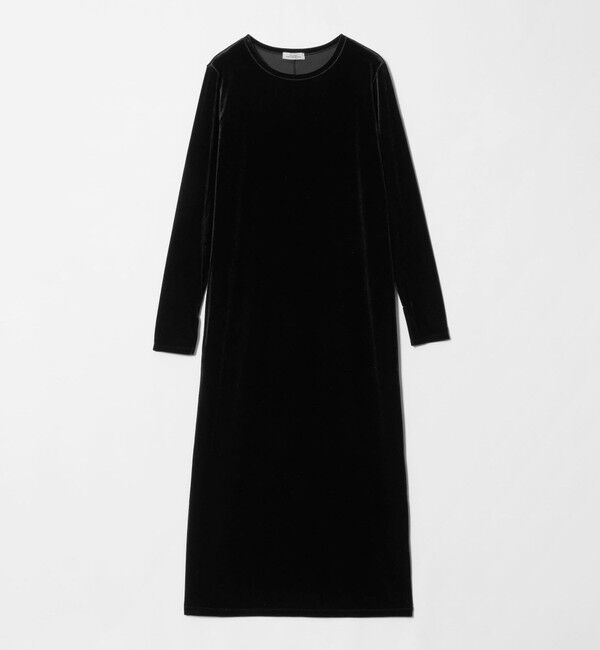 UNITED ARROWS green label relaxing「［size SHORTあり］ベロア ロングスリーブ ワンピース」|ワンピース|