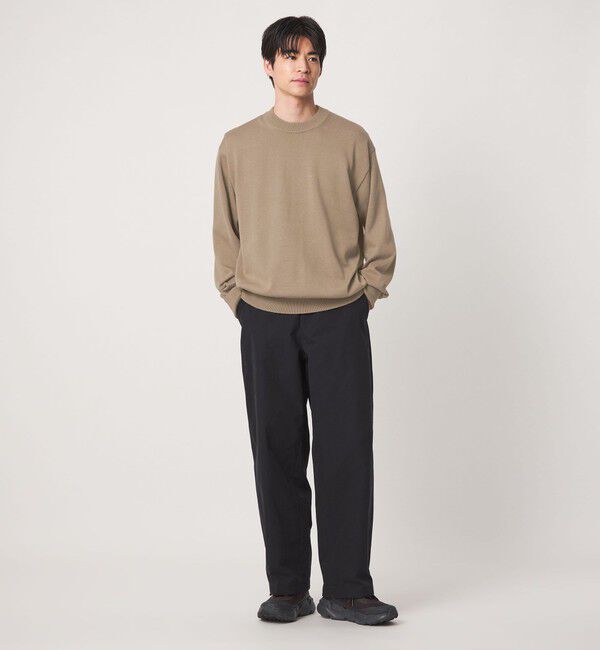 UNITED ARROWS green label relaxing「FINE BASIC アメリカンシーアイランドコットン クルーネック ニット」|ニット・セーター|