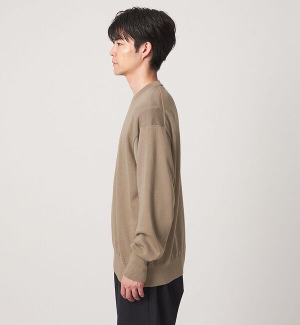 UNITED ARROWS green label relaxing「FINE BASIC アメリカンシーアイランドコットン クルーネック ニット」|ニット・セーター|