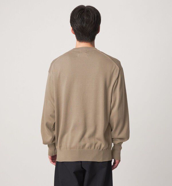 UNITED ARROWS green label relaxing「FINE BASIC アメリカンシーアイランドコットン クルーネック ニット」|ニット・セーター|