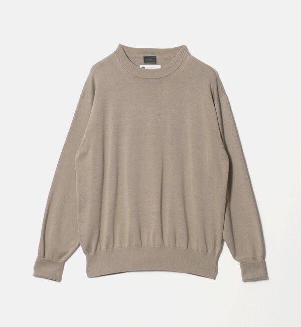 UNITED ARROWS green label relaxing「FINE BASIC アメリカンシーアイランドコットン クルーネック ニット」|ニット・セーター|