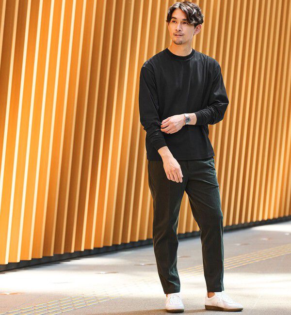 UNITED ARROWS green label relaxing「【WEB限定】JUST fit デイリー ワイド 長袖 Tシャツ -吸水速乾・抗菌-」|Tシャツ・カットソー|