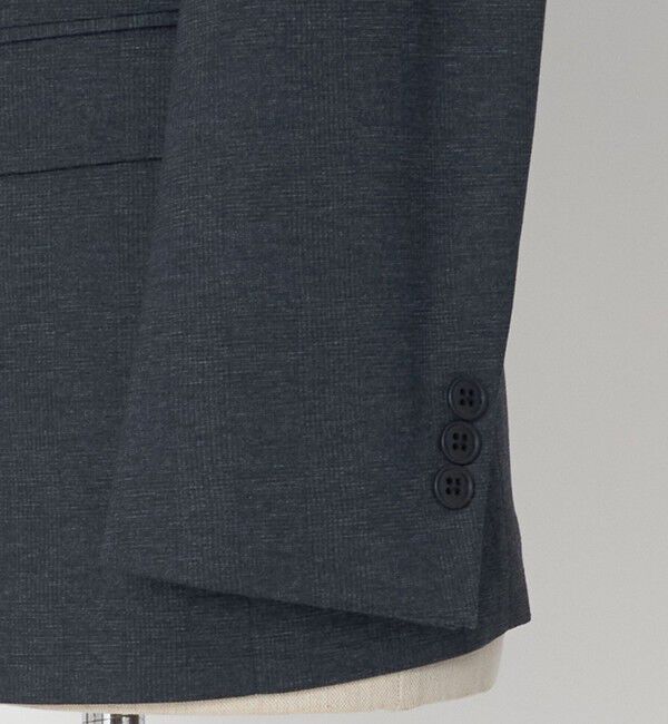 UNITED ARROWS green label relaxing「A+ プリントジャージー グレンプレイド 2B スタンダード セットアップ ジャケット -ストレッチ-」|テーラードジャケット|