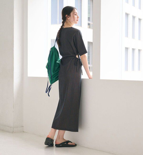 BEAUTY&YOUTH UNITED ARROWS「サイドホール ショートスリーブ ワンピース」|ワンピース|