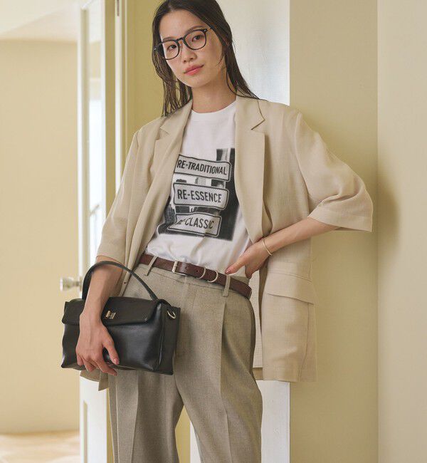 BEAUTY&YOUTH UNITED ARROWS「ポリエステル メッシュ ハーフスリーブ ジャケット ウォッシャブル」|テーラードジャケット|NATURAL