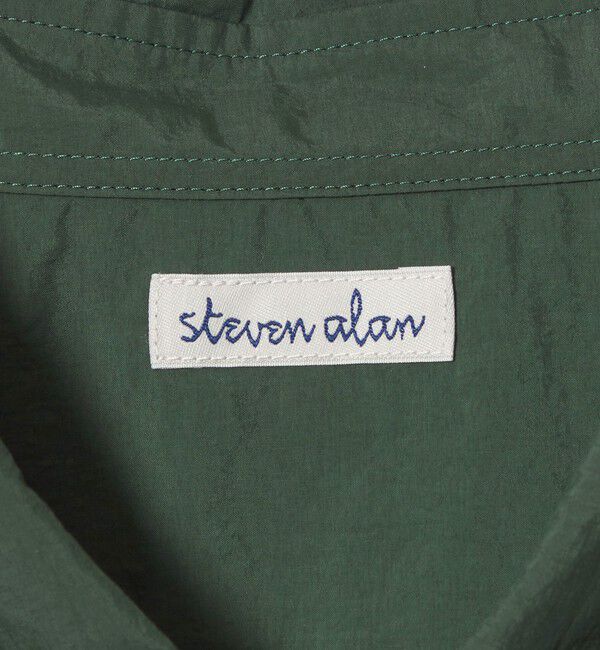 STEVEN ALAN「＜Steven Alan＞ エアリーナイロン レギュラーカラー ショートスリーブ シャツ BOX」|シャツ・ブラウス|