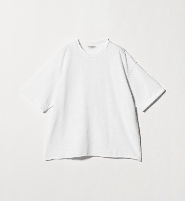 BEAUTY&YOUTH UNITED ARROWS「ネップ コットン カットオフ クロップド Tシャツ」|Tシャツ・カットソー|