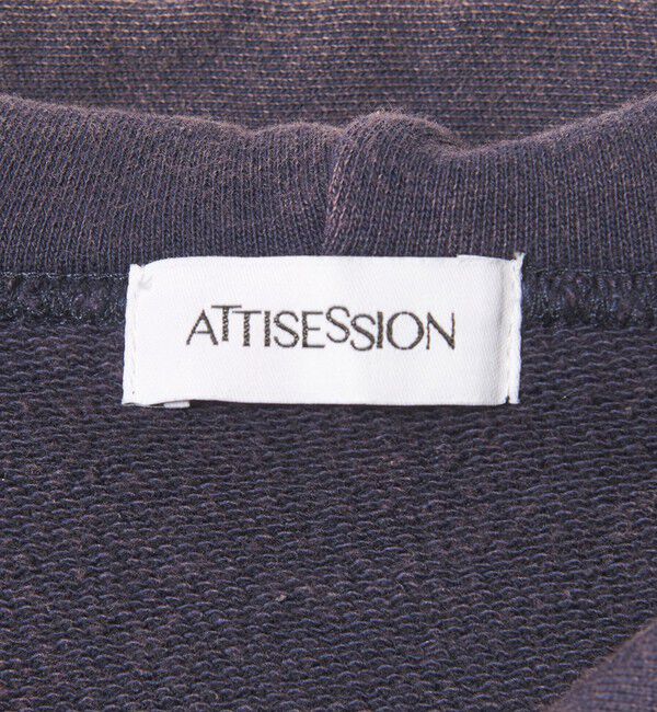 ATTISESSION「＜ATTISESSION＞ヴィンテージライク スウェット ジップフーディー」|カーディガン|