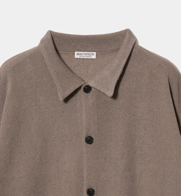 BEAUTY&YOUTH UNITED ARROWS「ハーフ ミラノ ニット シャツ ウォッシャブル」|カーディガン|