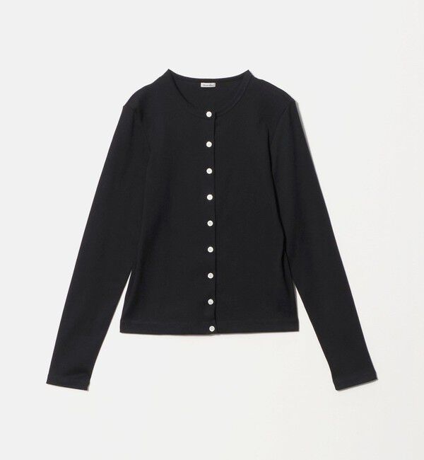 STEVEN ALAN「＜Steven Alan＞コットン フライス カーディガン」|カーディガン|BLACK