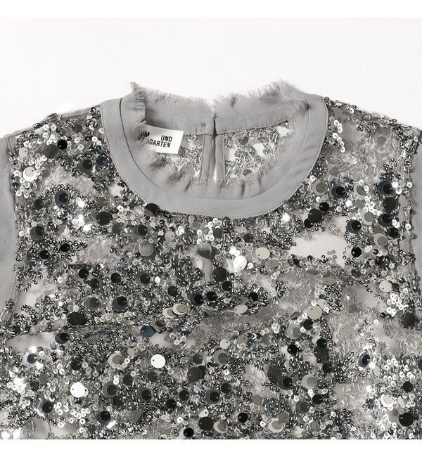 Demi-Luxe BEAMS 「BAUM UND PFERDGARTEN / MANIRA スパンコール シアー プルオーバー」|シャツ・ブラウス|