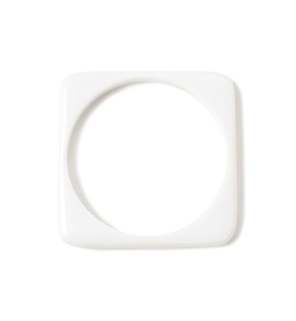 BEAMSBOY「スクエア バングル」|その他|WHITE