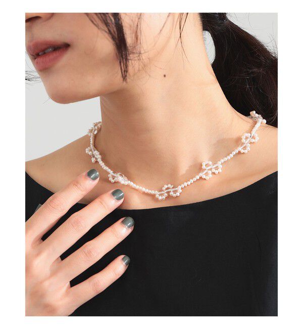 Demi-Luxe BEAMS 「jour couture / winding.04 ネックレス」|その他|WHITE&times;CLEAR