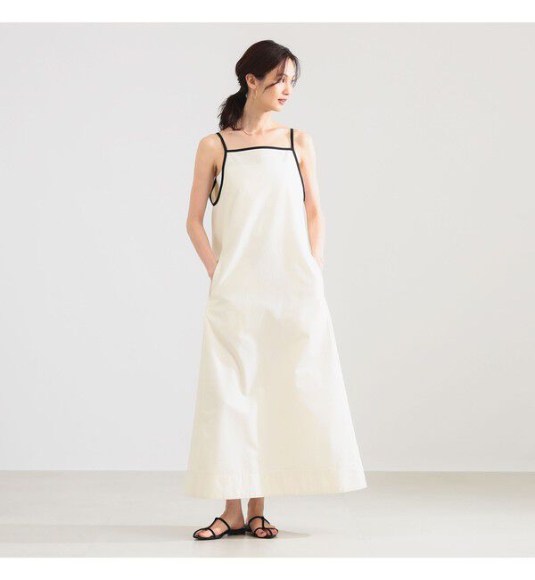 Demi-Luxe BEAMS 「コットン シルク フレア ワンピース」|ワンピース|ECRU