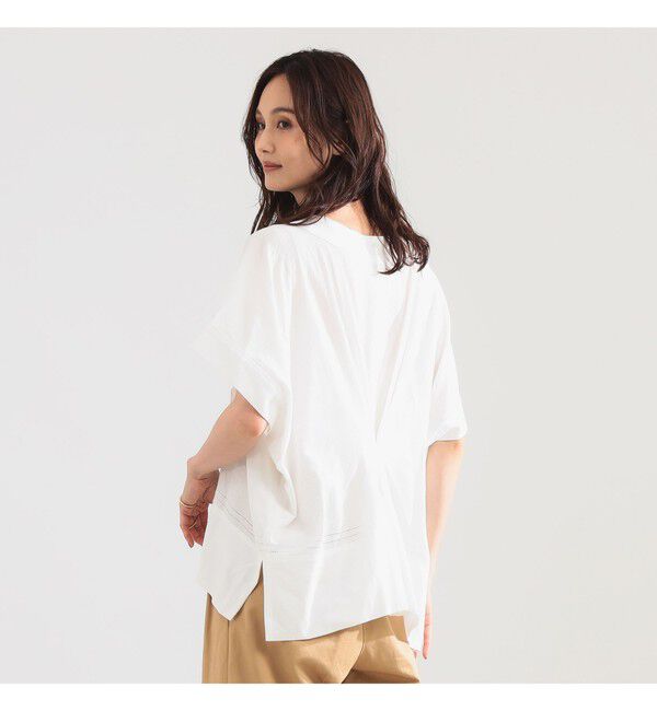 Demi-Luxe BEAMS 「コットン Vネック ブラウス」|シャツ・ブラウス|