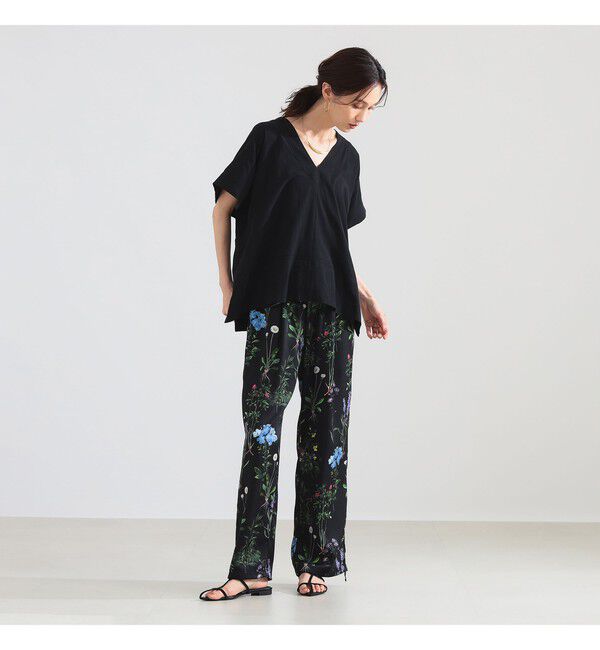 Demi-Luxe BEAMS 「コットン Vネック ブラウス」|シャツ・ブラウス|