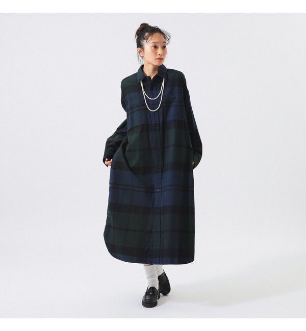 BEAMSBOY「ビッグ チェック ワンピース」|ワンピース|