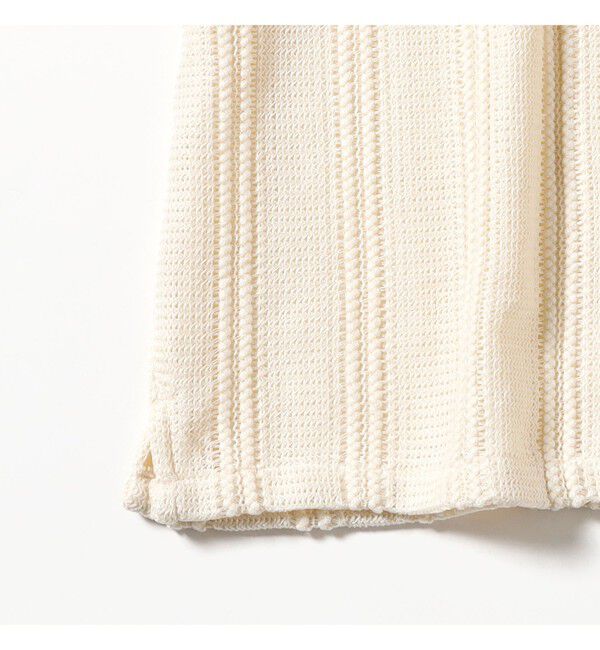 BEAMS「ショート メッシュ オープンカラーシャツ【ワイドショートフィット】」|シャツ・ブラウス|