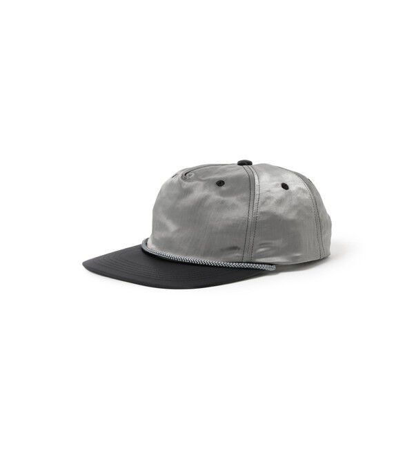 BEAMS PLUS「5Panel Cap Crinkle Nylon Satin」|その他|SILVER