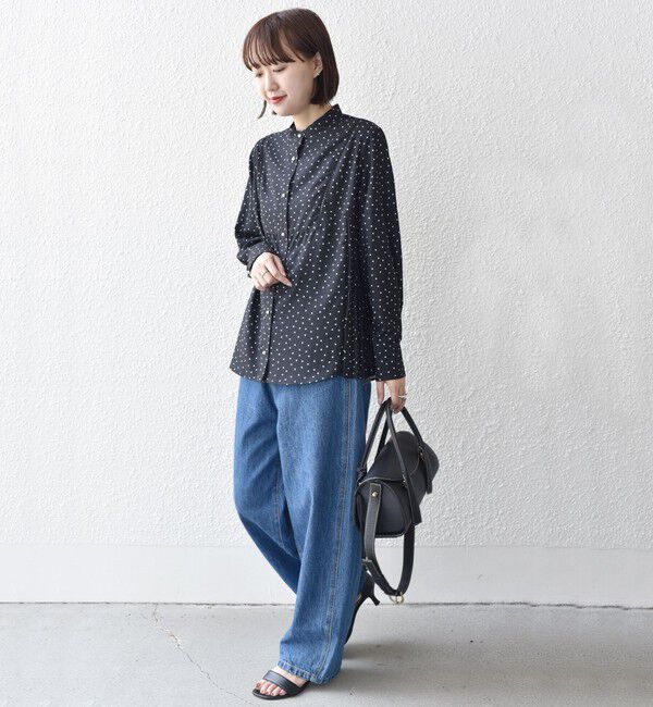SHIPS for women「【WEB限定】〈手洗い可能〉ストレッチ ジョーゼット プリーツ ブラウス」|シャツ・ブラウス|