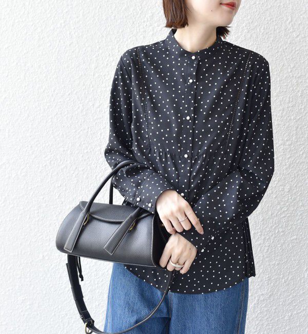 SHIPS for women「【WEB限定】〈手洗い可能〉ストレッチ ジョーゼット プリーツ ブラウス」|シャツ・ブラウス|