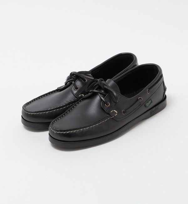SHIPS「PARABOOT: BARTH」|デッキシューズ|ブラック