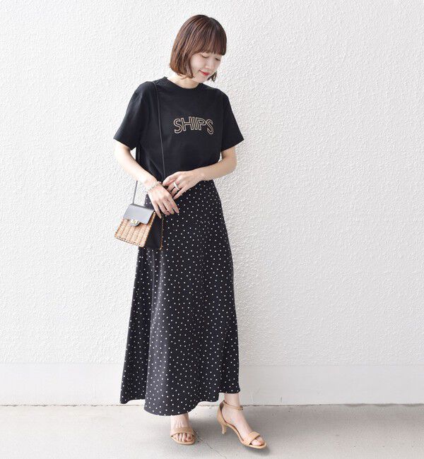 SHIPS for women「【累計販売数9万枚突破!!】【WEB限定】 SHIPS ラウンド プリント ロゴ TEE」|Tシャツ・カットソー|