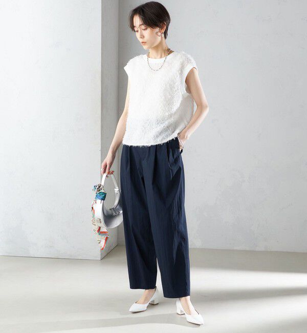 SHIPS for women「〈手洗い可能〉コットン ナイロン タック パンツ」|その他|