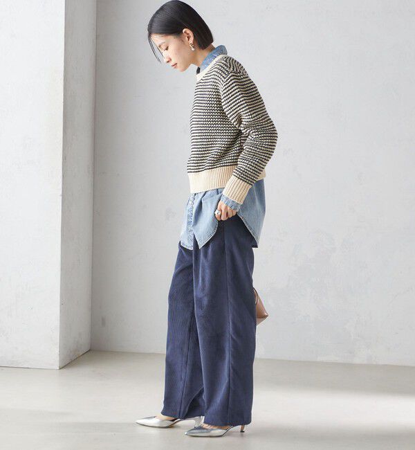 SHIPS for women「〈手洗い可能〉ジャカード プルオーバー」|ニット・セーター|