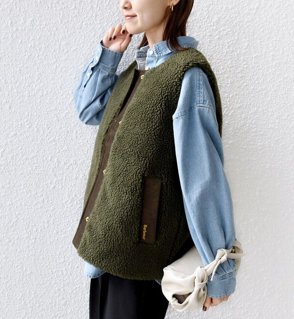 SHIPS for women「《一部予約》【一部SHIPS別注】Barbour: DULSIE LINER」|ベスト・ジレ|