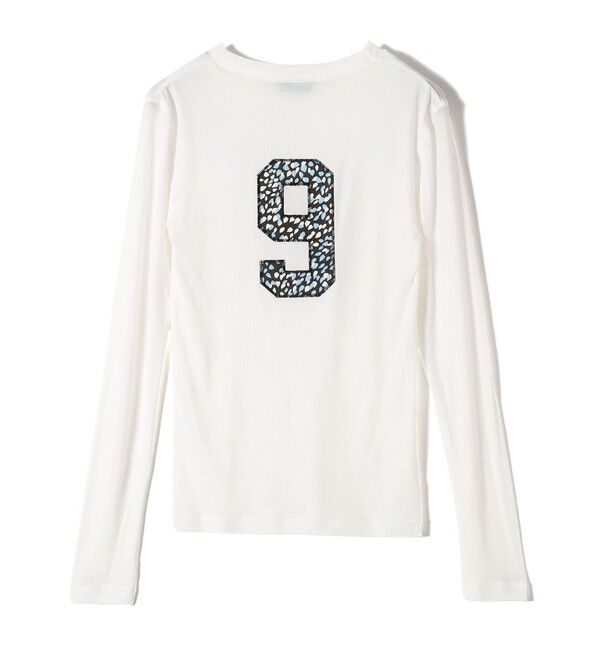 SHIPS for women「SHIPS NINE CASE:〈洗濯機可能〉ロゴ ロング スリーブ TEE」|Tシャツ・カットソー|