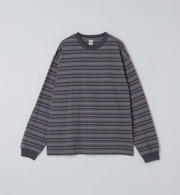 SHIPS「【SHIPS別注】AIRTOWNE: マルチ ボーダー ロングスリーブ Tシャツ」|Tシャツ・カットソー|