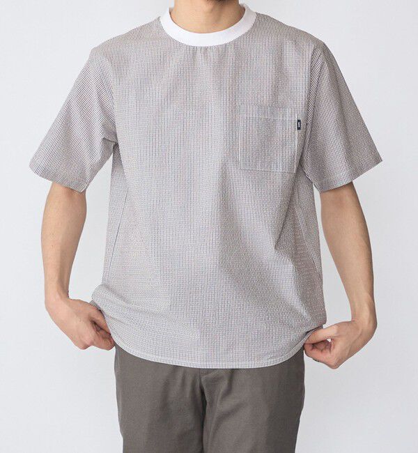 SHIPS「SHIPS:〈MADE IN JAPAN〉空羽 サッカー Tシャツ」|Tシャツ・カットソー|ライトグレー