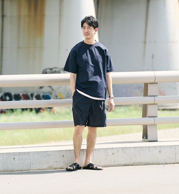 SHIPS「SHIPS:〈MADE IN JAPAN〉空羽 サッカー Tシャツ」|Tシャツ・カットソー|