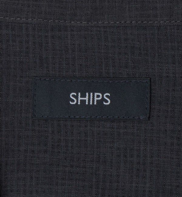 SHIPS「SHIPS:〈撥水/防しわ/洗濯機可能〉DOT AIR(R)オープンカラーシャツ(セットアップ対応)」|シャツ・ブラウス|