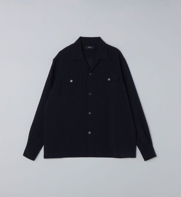 SHIPS「SHIPS:〈撥水/防しわ/洗濯機可能〉DOT AIR(R)オープンカラーシャツ(セットアップ対応)」|シャツ・ブラウス|