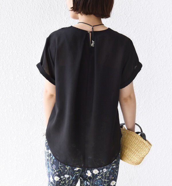 SHIPS for women「〈手洗い可能〉襟 刺繍 デザイン ヴィンテージ スパン ブラウス」|シャツ・ブラウス|