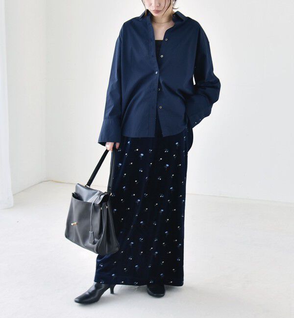 quaranciel「《予約》quaranciel:〈UVカット/洗濯機可能〉UNITO plus レギュラーカラー ルーズ シャツ」|シャツ・ブラウス|