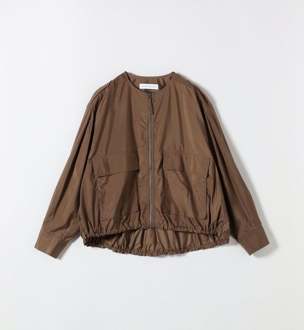 quaranciel「《予約》quaranciel:〈防水/防風/洗濯機可能〉LIMONTA EAST ノーカラー ドロスト ブルゾン」|ブルゾン・スタジャン|